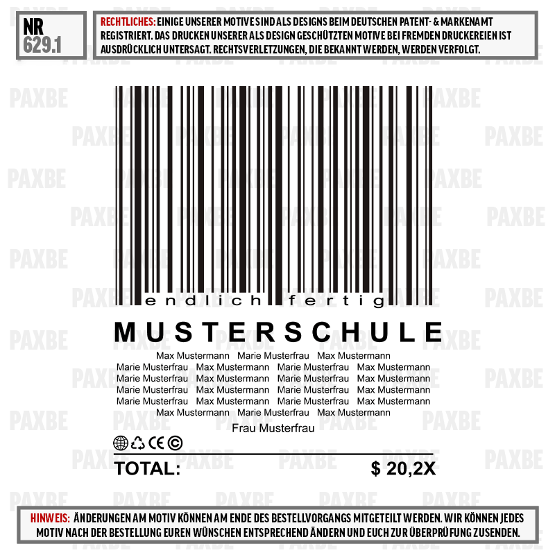 barcode, etikett, musterschule, frau, mustermann, barcode, barcodes, produktbezeichnung, preisschild, text auf etikett