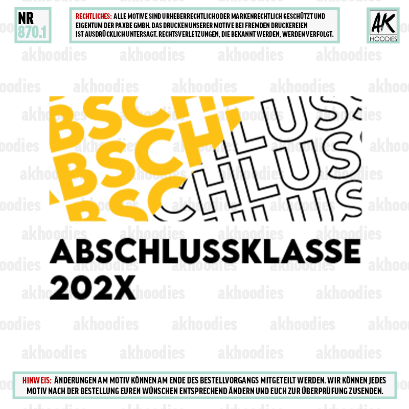 ABSCHLUSS MUSTER GELB 870.1
