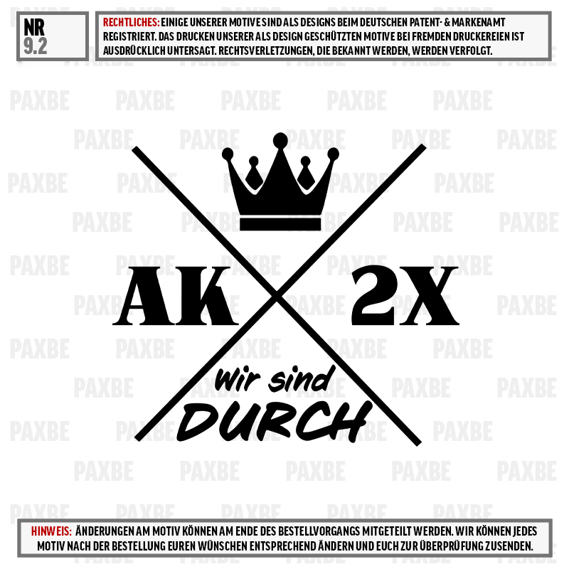 Krone, Logo, Kreuz, AK, 2X, Logo, Wappen, Kreuz, Krone, Text