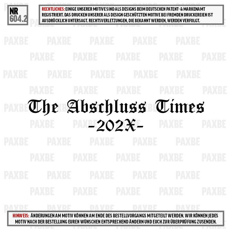 THE ABSCHLUSS TIMES 604.2 THE ABSCHLUSS TIMES 604.2