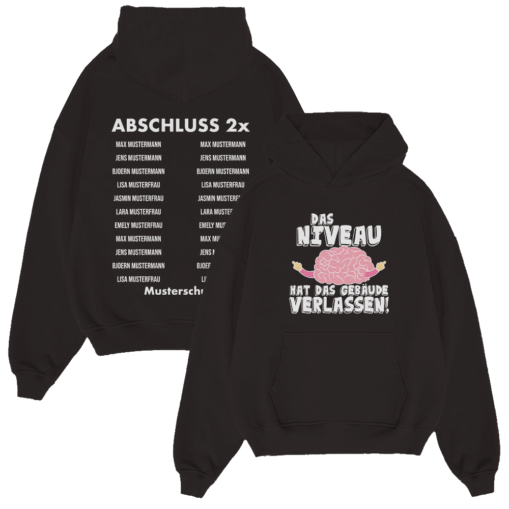 DAS NIVEAU HAT DAS GEBÄUDE VERLASSEN 113.1 AK Abschluss-Pullis Abi ...