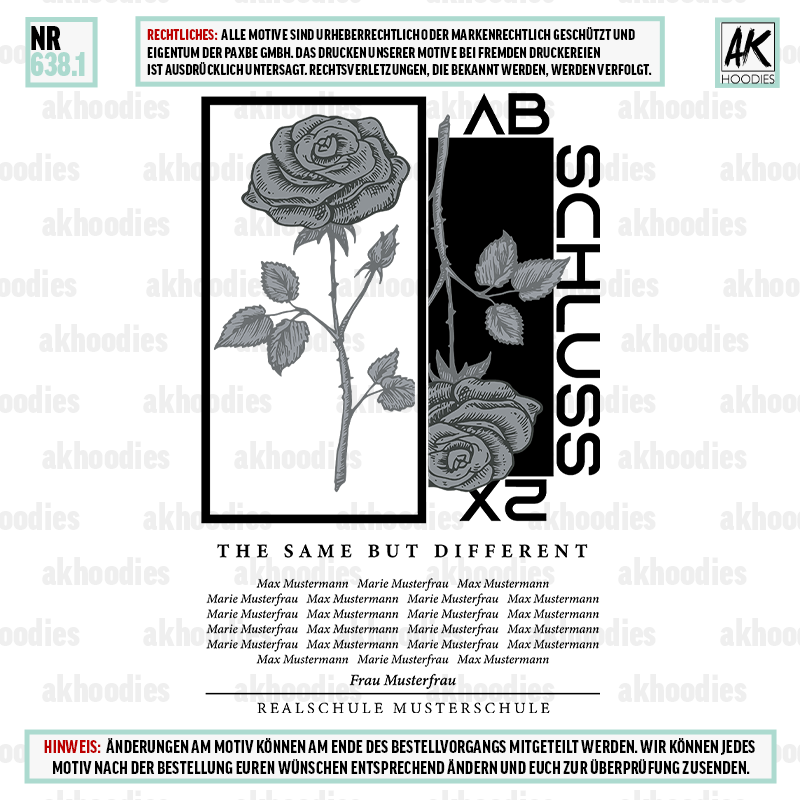 THE SAME BUT DIFFERENT ROSE 638.1 