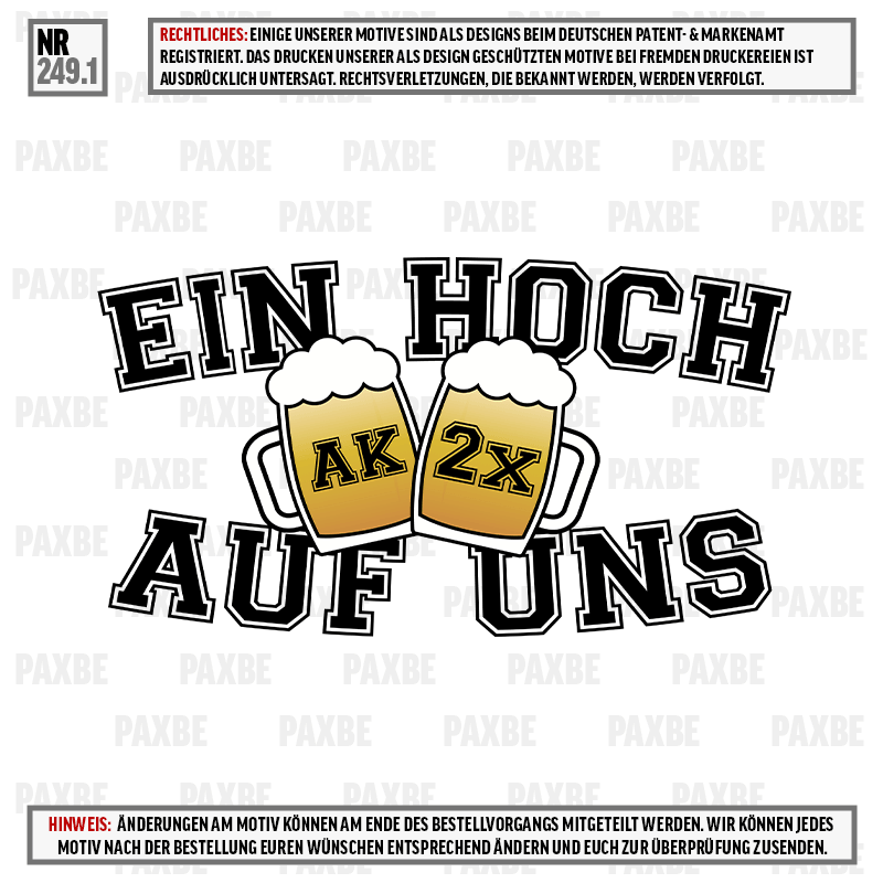 EIN HOCH AUF UNS 249.1 EIN HOCH AUF UNS 249.1