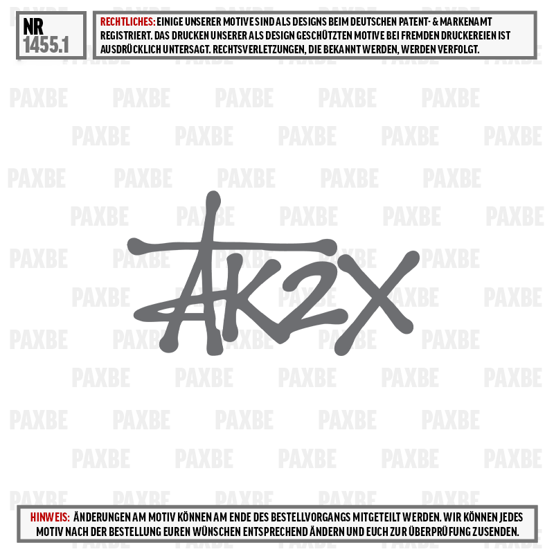 logo, marke, aufkleber, graffiti, AK2X