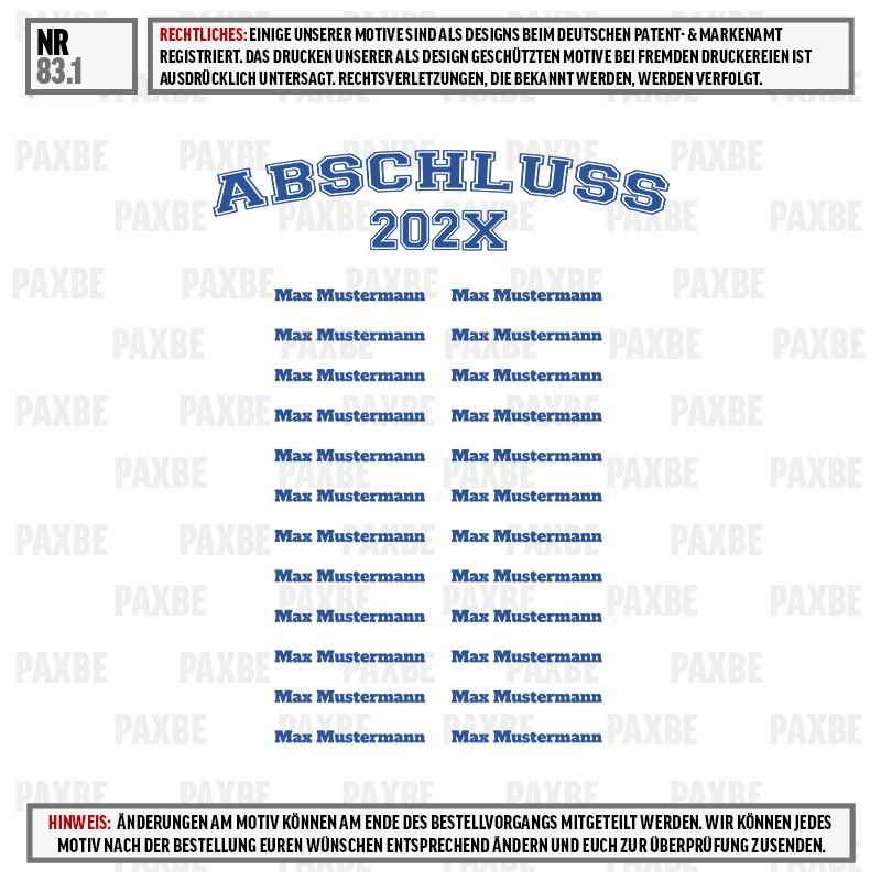abschluss, 202X, schriftzug, gruppierung, name, abschluss, 202X, feier, jahrgang, monogramm