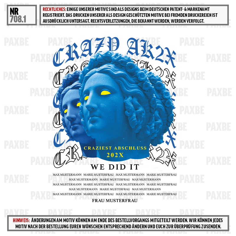 poster, blue sculpture, relief, face, we did it, poster, blauer statue, gelbe augen, we did it, craziest abschluss