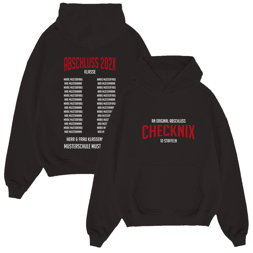 AN ORIGINAL ABSCHLUSS CHECKNIX 245.1 Strickwaren, Pullover, Sweatshirt, Kapuzenpulli, Kapuze, Strickwaren, Pullover, Sweatshirt, Kapuzenpulli, Kapuze