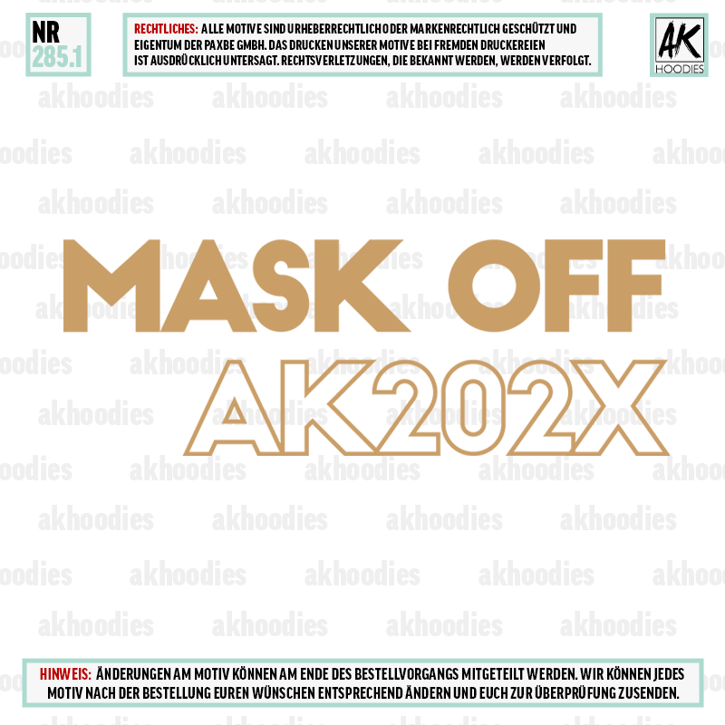 MASK OFF ANONYMUS 285.1