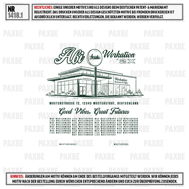 logo, gebäude, cafe, gruß, workation, Gebäude, Geschäft, Schild, Logo, Illustration