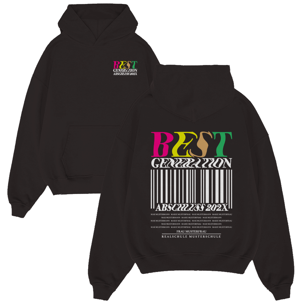 BEST GENERATION BARCODE 337.1 Strickwaren, Pullover, Sweatshirt, Kapuzenpulli, Kapuze, Strickwaren, Pullover, Sweatshirt, Kapuzenpulli, Kapuze