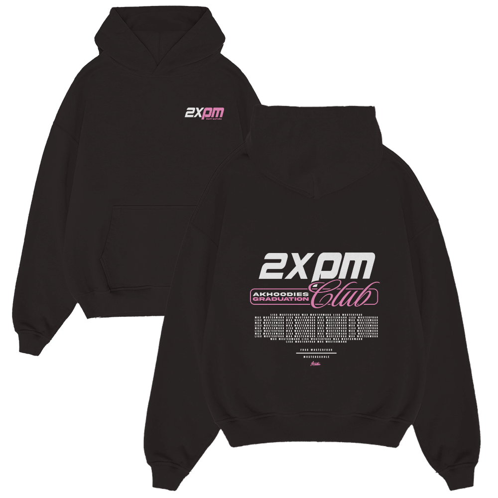 Hoodie, Sweatshirt, Schwarz, Frontprint, Kapuzenpullover, Hoodie, Schwarz, Vordertasche, Bedrucktes Design, Großes Logo