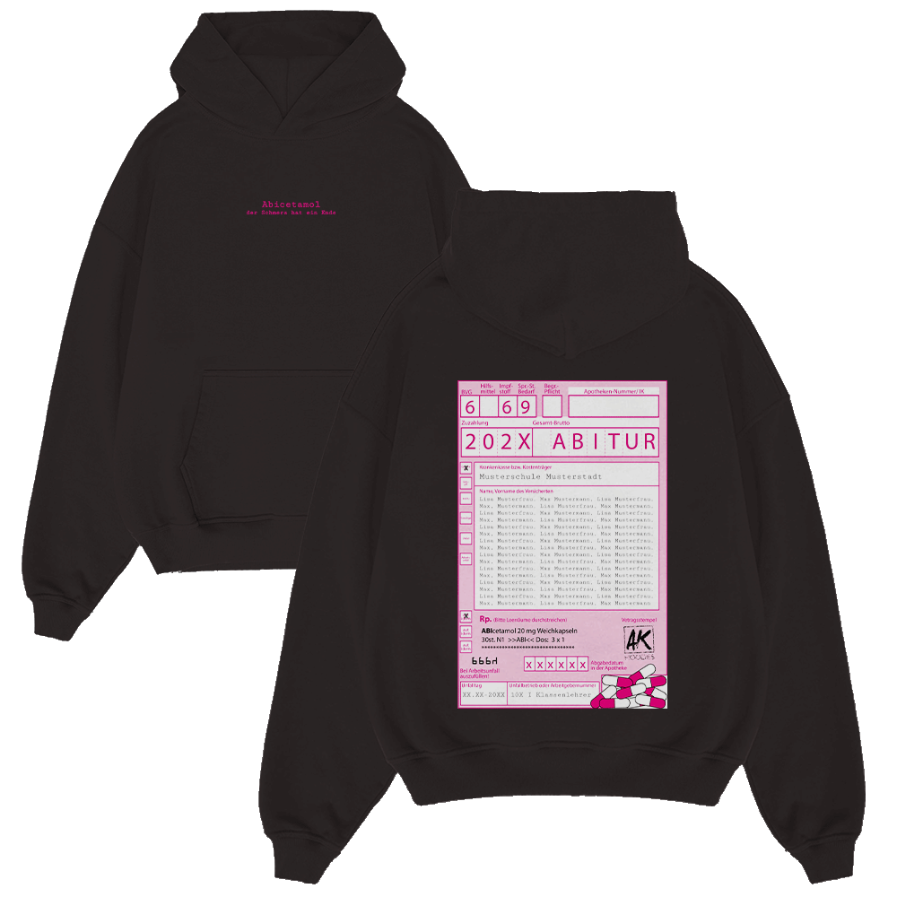REZEPT ABICETAMOL 836.1 Strickwaren, Pullover, Sweatshirt, Kapuzenpulli, Kapuze