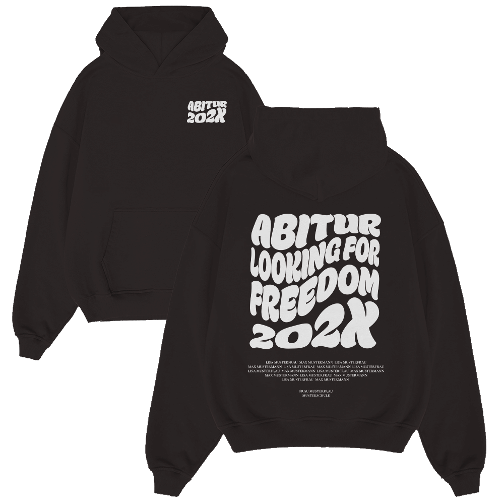ABITUR LOOKING FOR FREEDOM 984.1 Strickwaren, Pullover, Sweatshirt, Kapuzenpulli, Kapuze, Strickwaren, Pullover, Sweatshirt, Kapuzenpulli, Kapuze