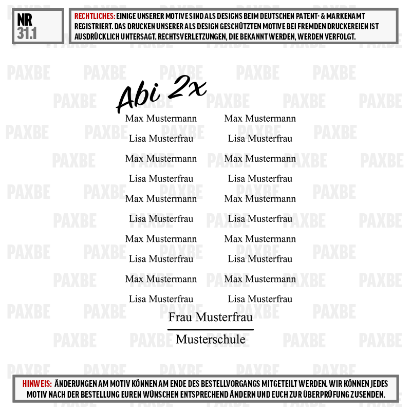 t-shirt, Abi 2x, Musterfrau, Mustername, Musterschule, kleid, etikett, musterung, musterfrau, kollektion