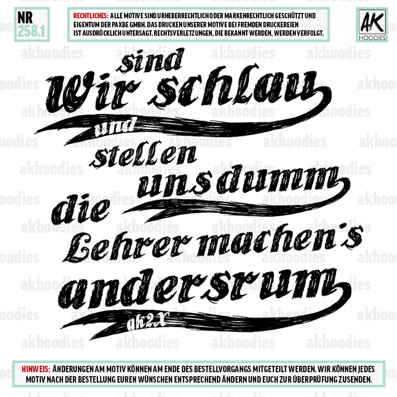 WIR SIND SCHLAU 258.1