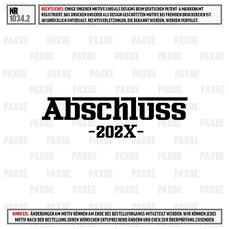 ABSCHLUSS FR 1034.2 ABSCHLUSS FR 1034.2