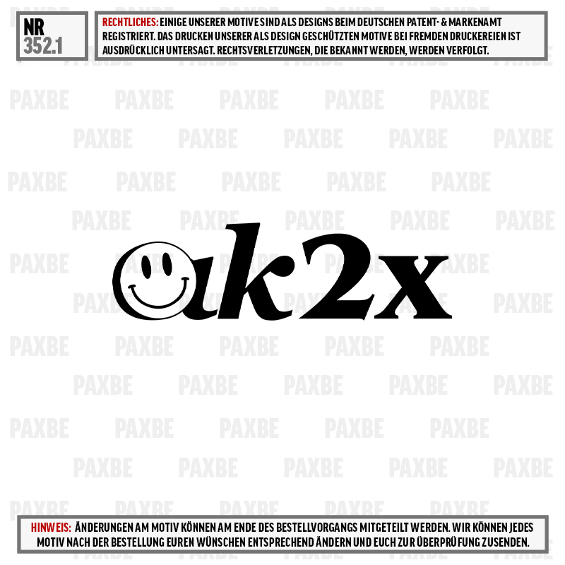 Lächelndes Gesicht, Logo, Text, Grafik, OK2X, logo, ak2x, smiley, grafik, text