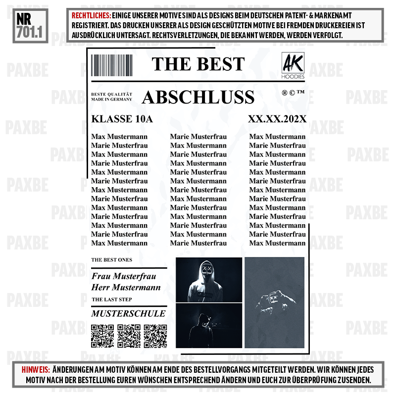 THE BEST ABSCHLUSS ZEITUNG 701.1 THE BEST ABSCHLUSS ZEITUNG 701.1