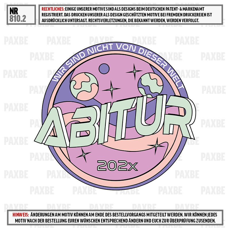 logo, kosmisch, raum, abitur, 202X, Abitur, Sticker, 202x, Planet, Zirkel