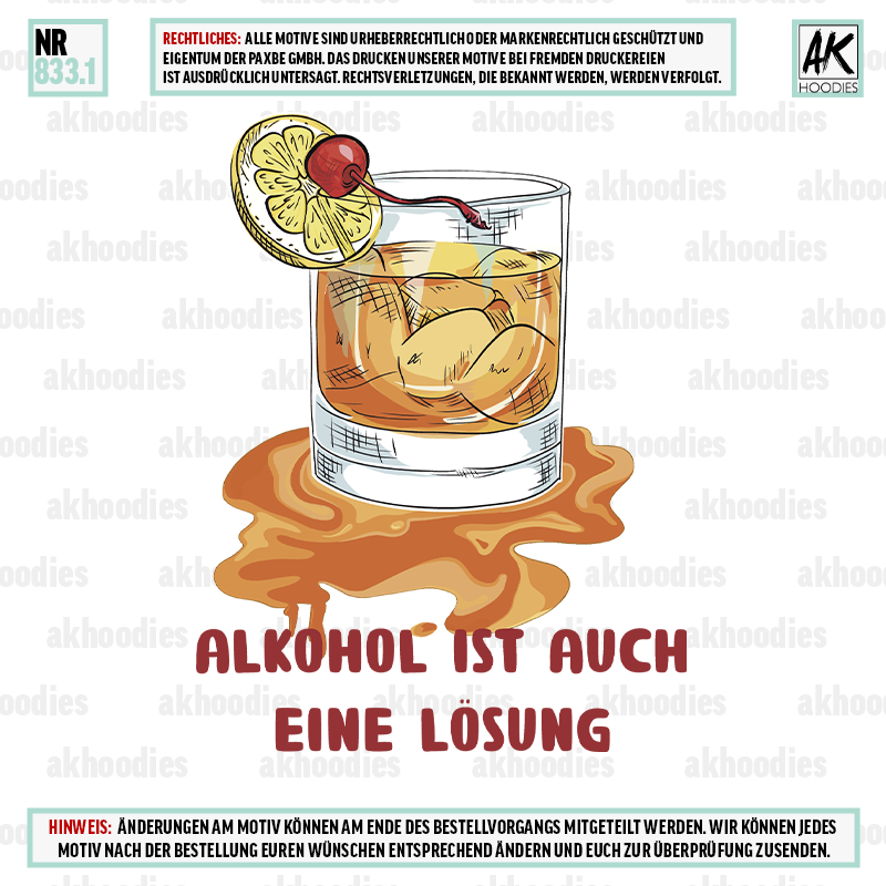 ALKOHOL IST EINE LÖSUNG 833.1