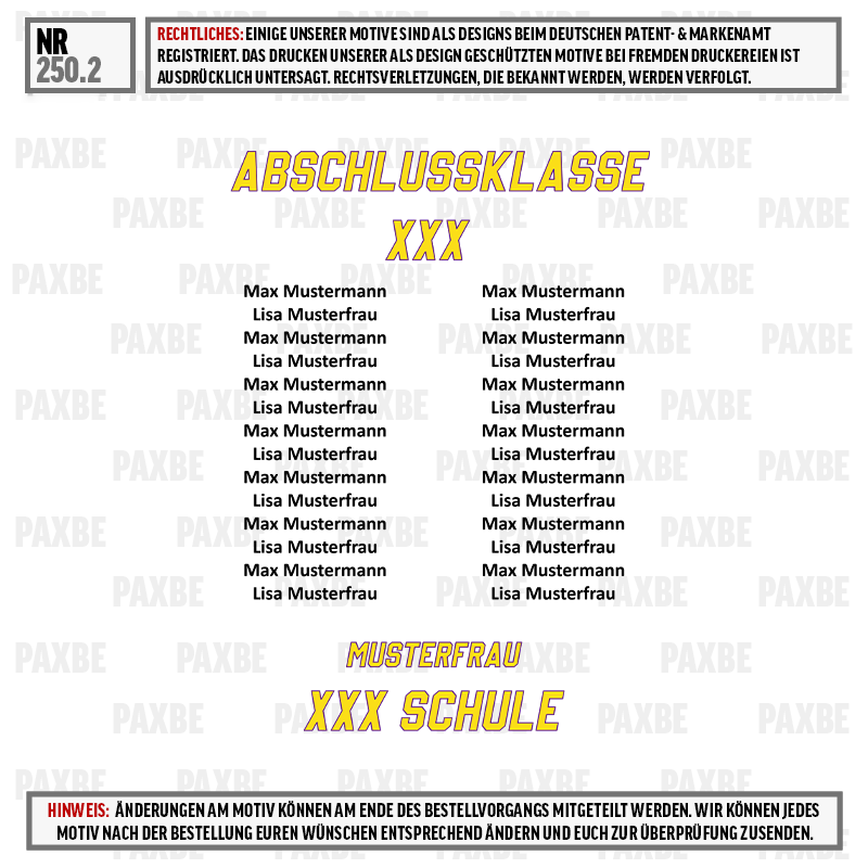 grau, Plakat, Abschlussklasse, Musterfrau, Schule, Schulklasse, Musterfrau, Muster Mann, Schule, Label-Motiv