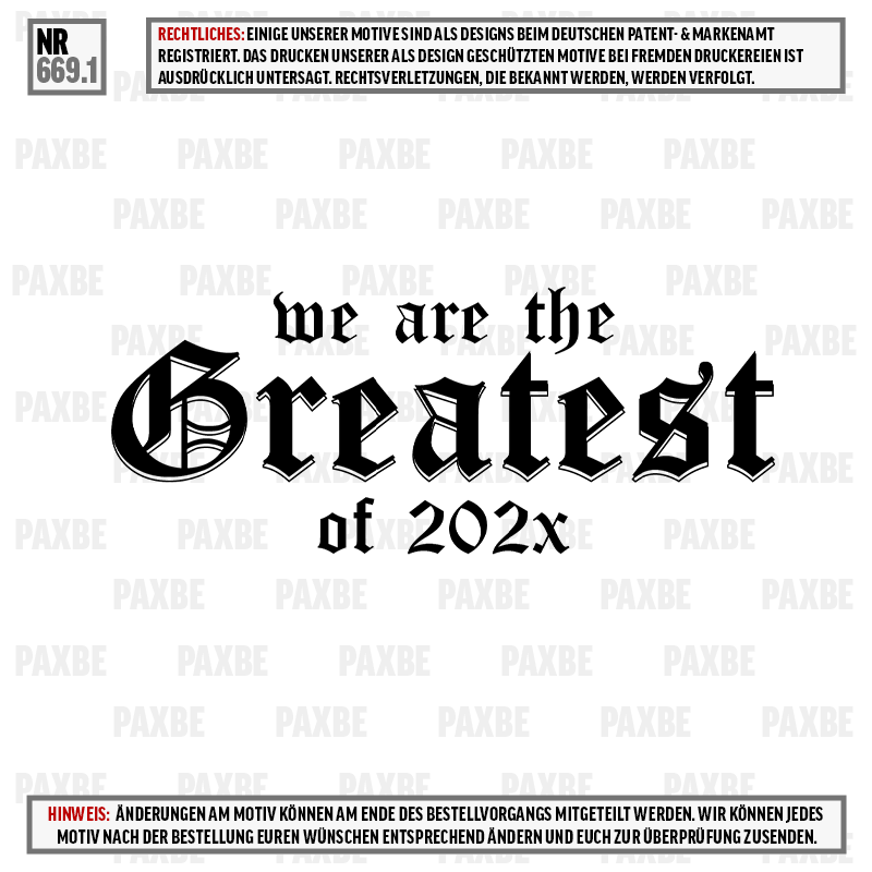 WE ARE THE GREATEST MOON 669.1 WE ARE THE GREATEST MOON 669.1
