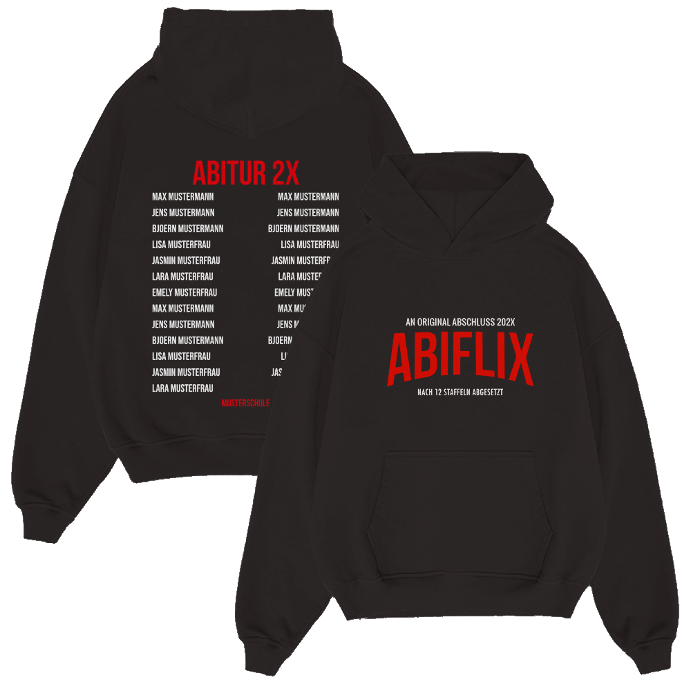 AN ORIGINAL ABSCHLUSS ABIFLIX 105.1 Strickwaren, Pullover, Sweatshirt, Kapuzenpulli, Kapuze, Strickwaren, Pullover, Sweatshirt, Kapuzenpulli, Kapuze