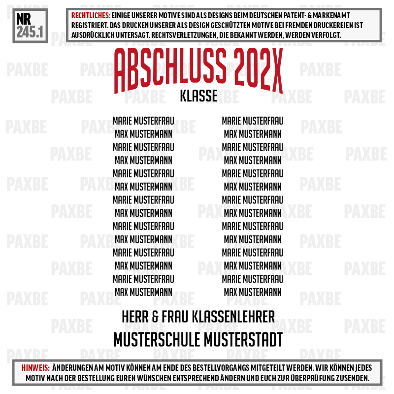 AN ORIGINAL ABSCHLUSS CHECKNIX 245.1 AN ORIGINAL ABSCHLUSS CHECKNIX 245.1