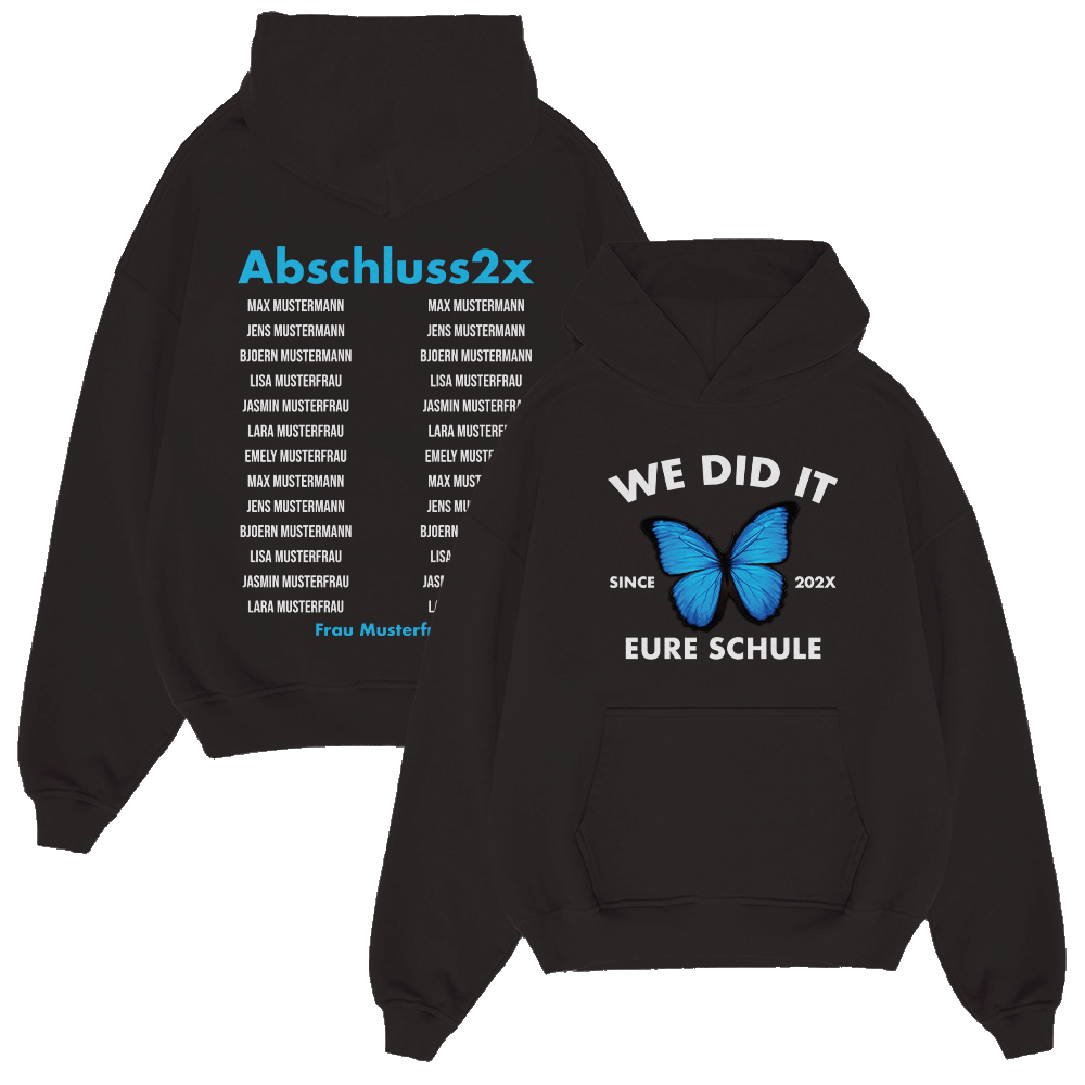 WE DID IT SCHMETTERLING BUTTERFLY 146.1 Strickwaren, Pullover, Sweatshirt, Kapuzenpulli, Kapuze, Strickwaren, Pullover, Sweatshirt, Kapuzenpulli, Kapuze