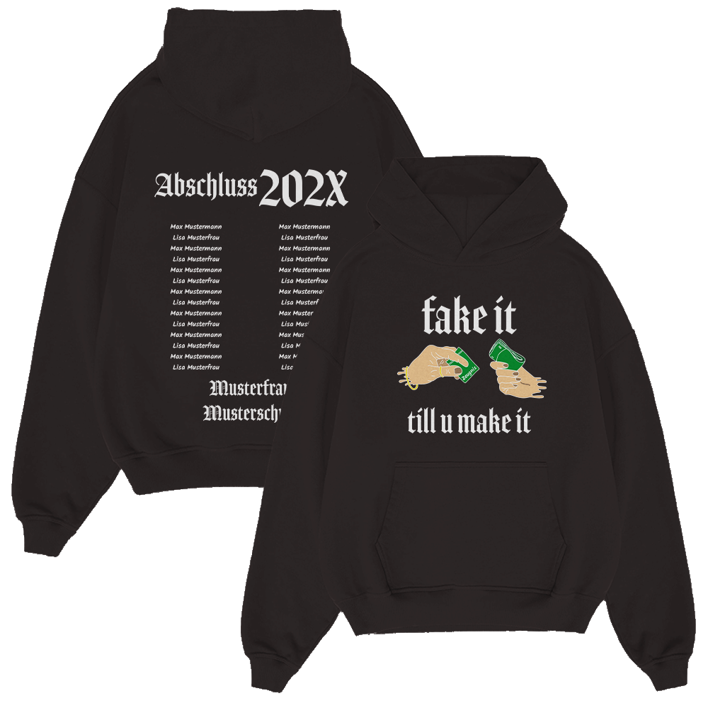 FAKE IT TILL U MAKE IT 314.1 Bekleidung, Strickwaren, Pullover, Sweatshirt, Kapuzenpulli, Bekleidung, Strickwaren, Pullover, Sweatshirt, Kapuzenpulli