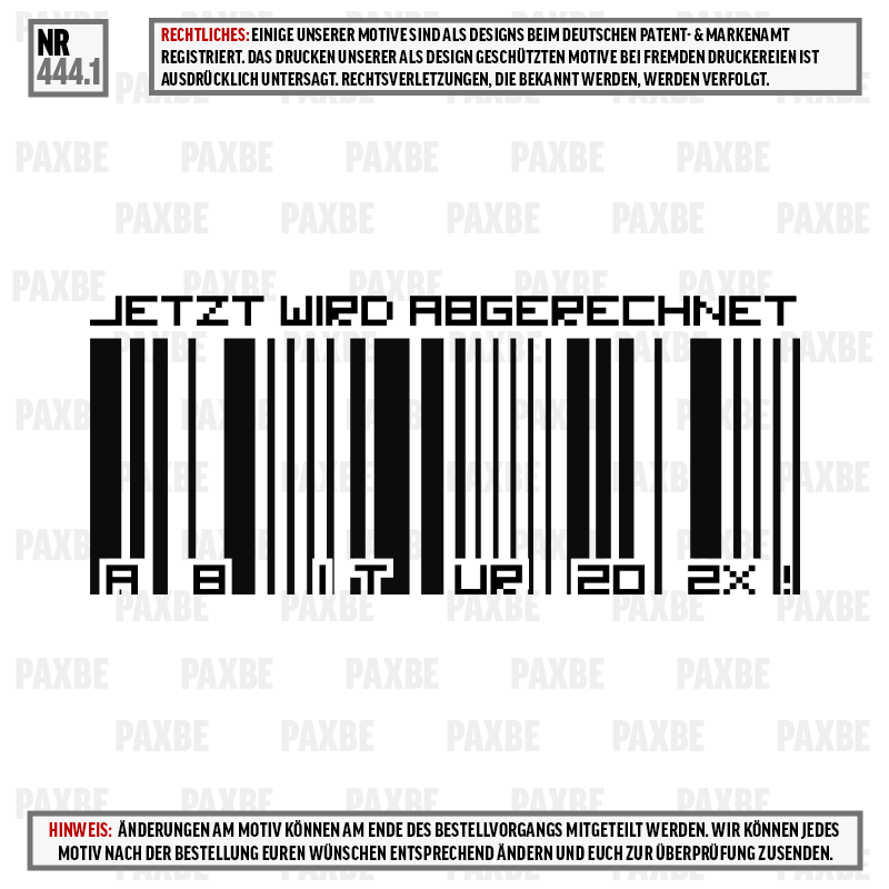 BARCODE ABI 444.1 BARCODE ABI 444.1