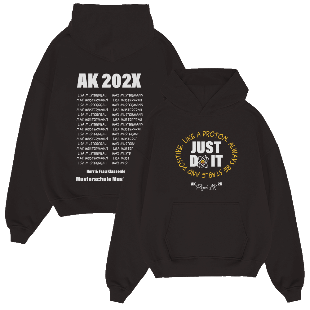 JUST DO IT LIKE A PROTON 782.1 Strickwaren, Pullover, Sweatshirt, Kapuzenpulli, Kapuze, Strickwaren, Pullover, Sweatshirt, Kapuzenpulli, Kapuze
