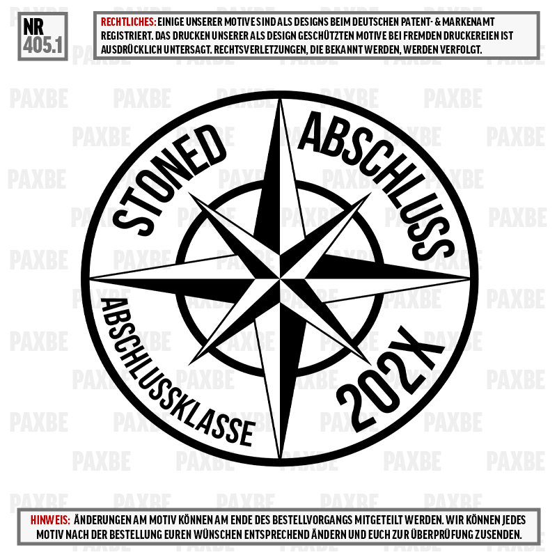 STONED ABSCHLUSS 405.1 STONED ABSCHLUSS 405.1