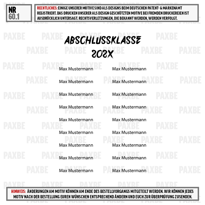 Abschlussklasse, 2020, Jahrgang, Studenten, Max Mustermann
