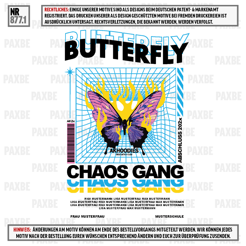 BUTTERFLY CHAOS GANG 877.1
