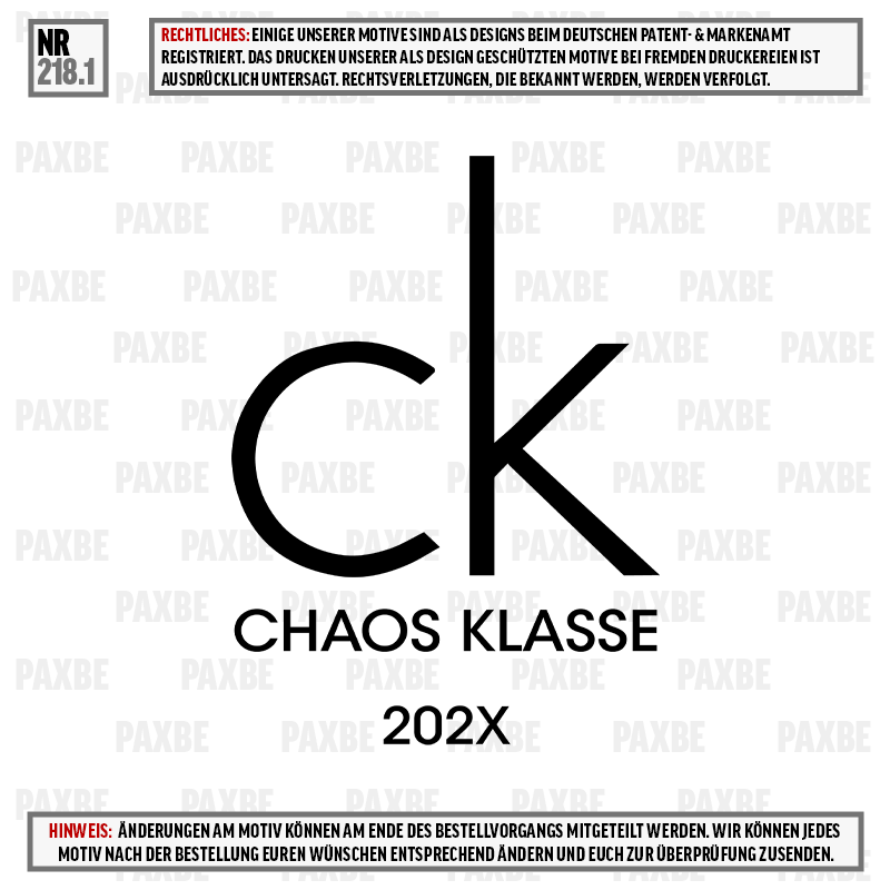 CK CHAOS KLASSE 218.1
