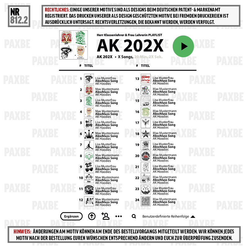 SPOTIFY SONG PLAYLIST LIEDER-COVER AK 812.2 SPOTIFY SONG PLAYLIST LIEDER-COVER AK 812.2