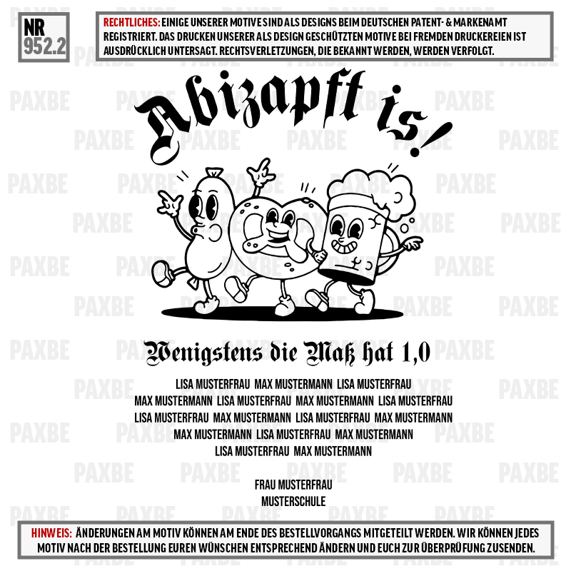 ABIZAPFT IS WENIGSTENS DIE MASS HAT 1,0 952.2 ABIZAPFT IS WENIGSTENS DIE MASS HAT 1,0 952.2