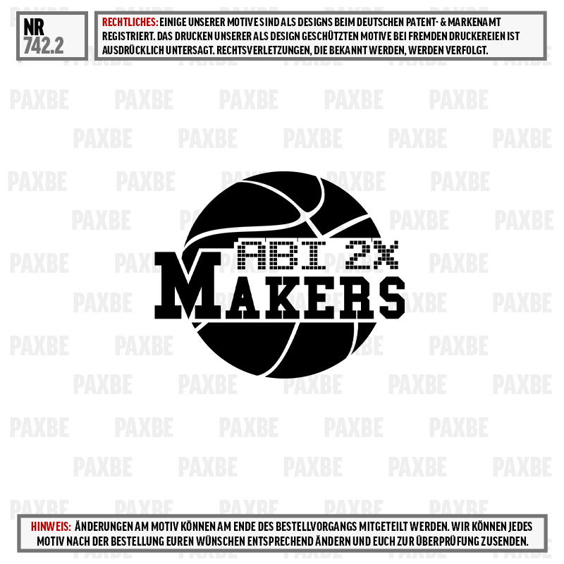 Basketball, Logo, Makers, Kreis, Schwarz-Weiß, Basketball, Logo, Grafik, Makers, 2x