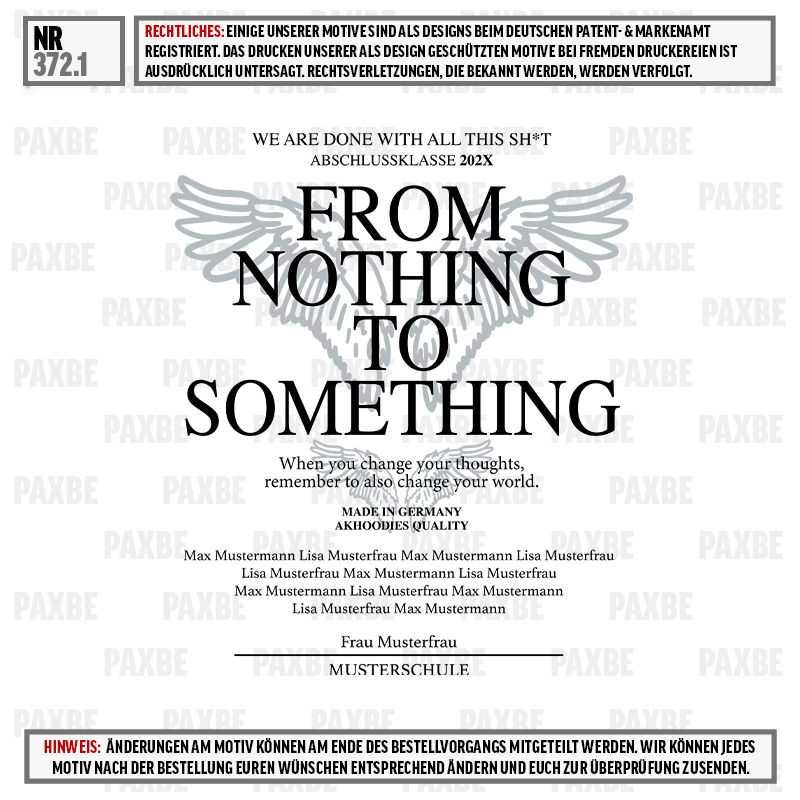 poster, design, Von Nichts zu Etwas, Deutschland, MUSTERSCHULE, poster, graphic, textbasiert, design, spruch