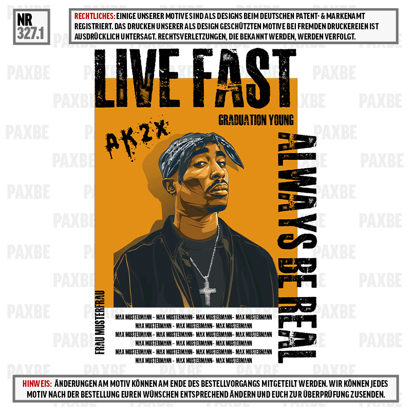 LIVE FAST GRADUATION YOUNG 327.1 LIVE FAST GRADUATION YOUNG 327.1