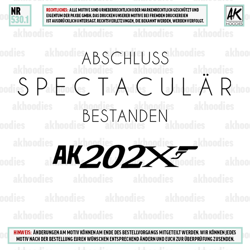 SPECTACULÄR ABSCHLUSS BESTANDEN 530.1