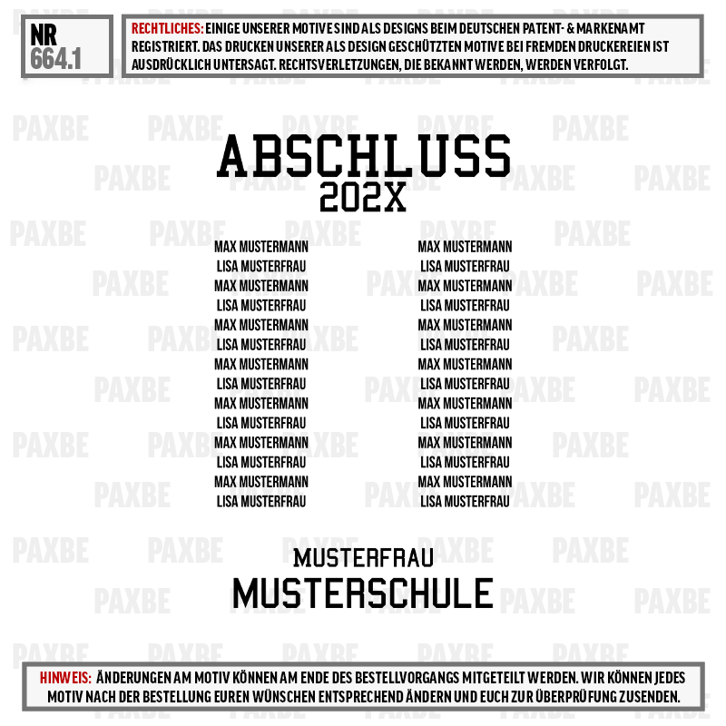 Abschluss 202X, Musterschema, Musterfrau, Musterschule, Kopfzeile, abschluss, jemand, musterschule, musterfrau, portfolio