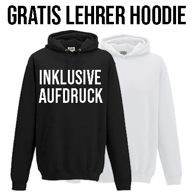 GRATIS LEHRER HOODIE (inkl. demselben Aufdruck, nur 1x je Bestellung möglich) Strickwaren, Pullover, Sweatshirt, Kapuzenpulli, Kapuze