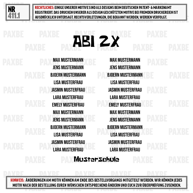 Typografie, Poster, Text, MusterSchule, Namen, T-Shirt, Bildschirmdruck, Abziehbild, Muster Schule, Kollektionsmotiv