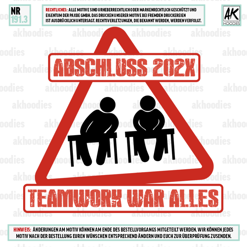 TEAMWORK WAR ALLES SCHILD 191.3