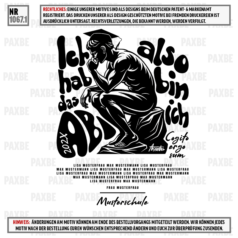 ABI ERGO SUM ABI ALSO BIN ICH 1067.1 ABI ERGO SUM ABI ALSO BIN ICH 1067.1