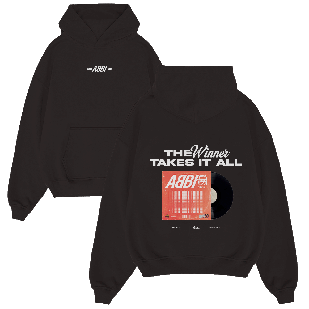 Hoodie, Schwarz, Kapuzenpullover, Druck A5Plakat, Platte Grafik, Hoodie, Kapuzenpullover, Schwarz, Druckmotiv, Vinyl-Design