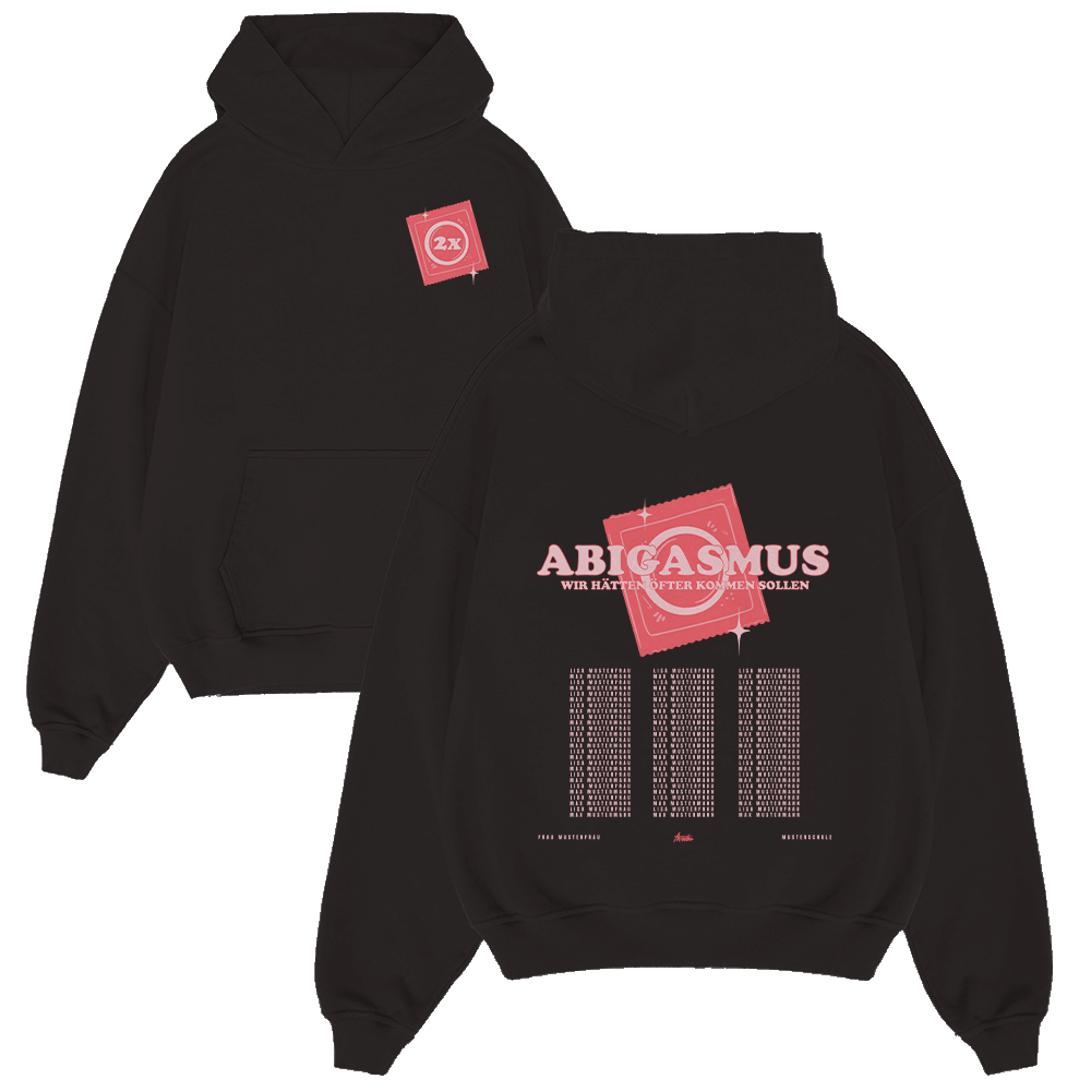 hoodie, schwarz, grafik, pink, druck, hoodie, schwarz, grafik, aufkleber, druck