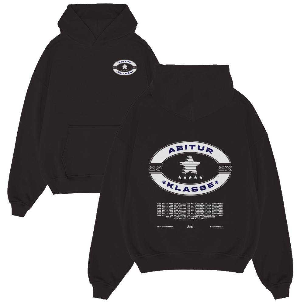 Hoodie, Schwarz, Logo, Rückendruck, Kangaroo-Tocket, Hoodie, Pullover, Schwarz, Grafik, Vordertasche